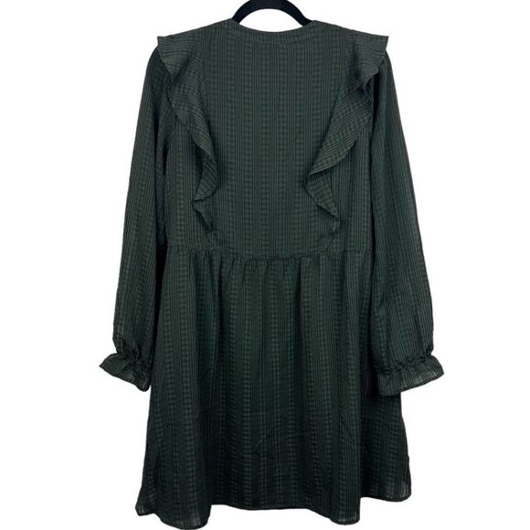 Loft Women’s Size Small Petite Fit and Flare Mini Dress Evergreen Deep Green - Picture 12 of 14